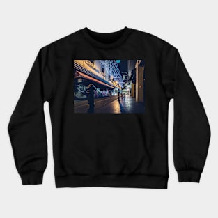 Melbourne Laneway at Night Crewneck Sweatshirt